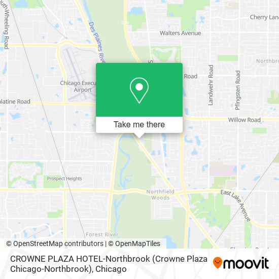 Mapa de CROWNE PLAZA HOTEL-Northbrook (Crowne Plaza Chicago-Northbrook)