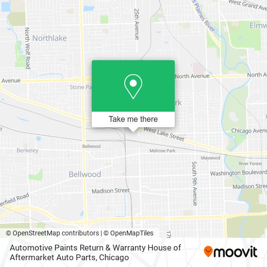 Mapa de Automotive Paints Return & Warranty House of Aftermarket Auto Parts