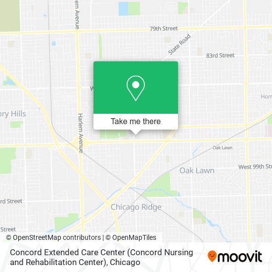 Mapa de Concord Extended Care Center (Concord Nursing and Rehabilitation Center)