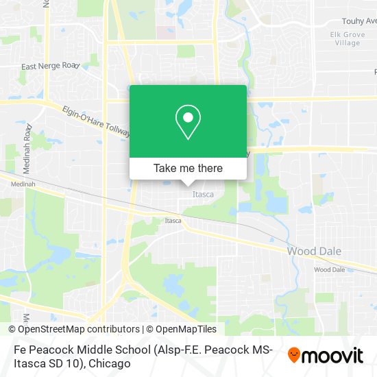 Mapa de Fe Peacock Middle School (Alsp-F.E. Peacock MS-Itasca SD 10)