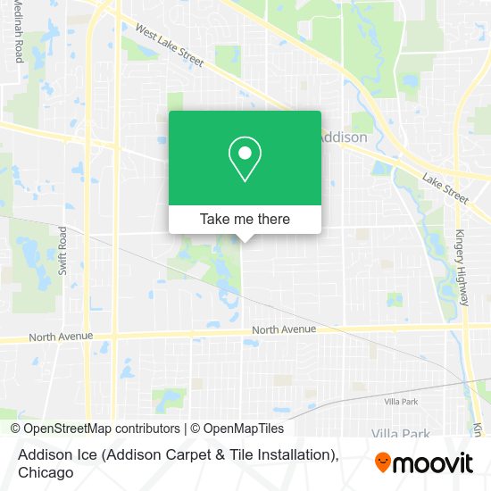 Mapa de Addison Ice (Addison Carpet & Tile Installation)