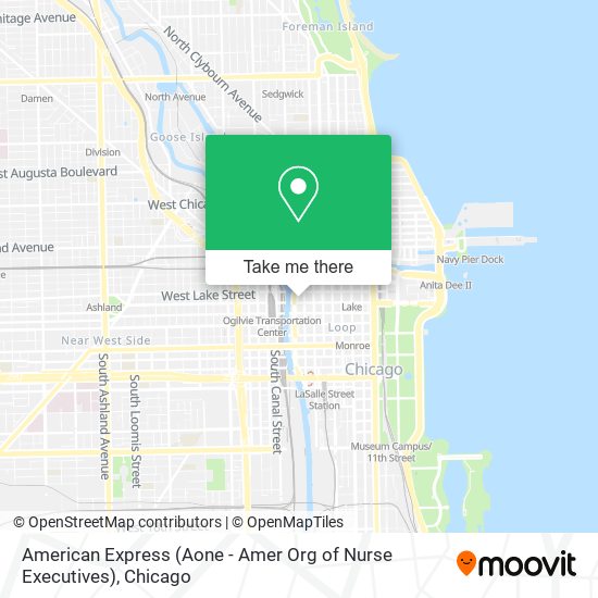 Mapa de American Express (Aone - Amer Org of Nurse Executives)