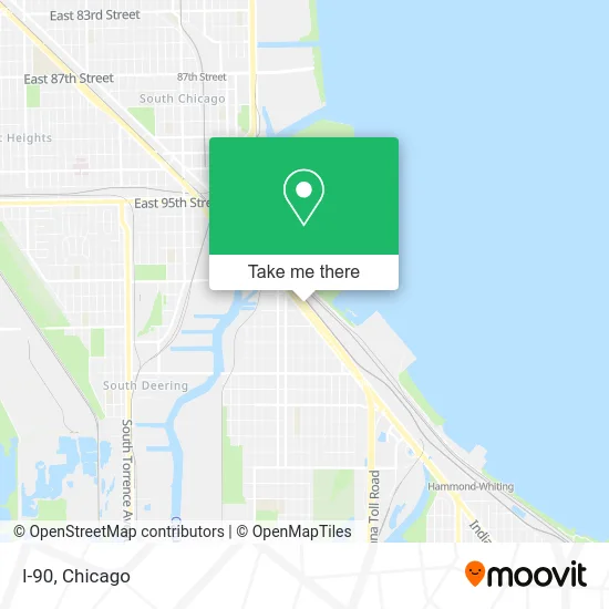 I-90 map