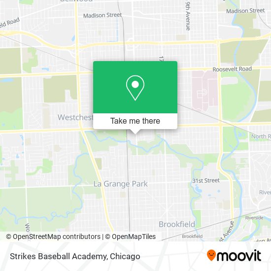 Strikes Baseball Academy map