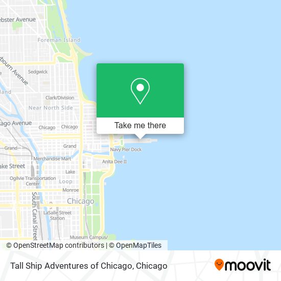 Tall Ship Adventures of Chicago map