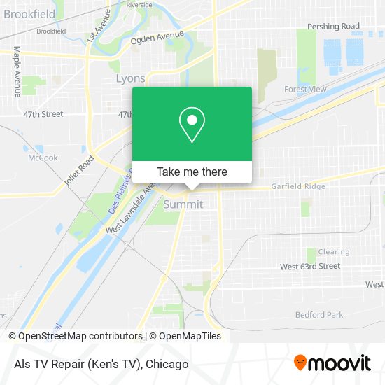 Als TV Repair (Ken's TV) map