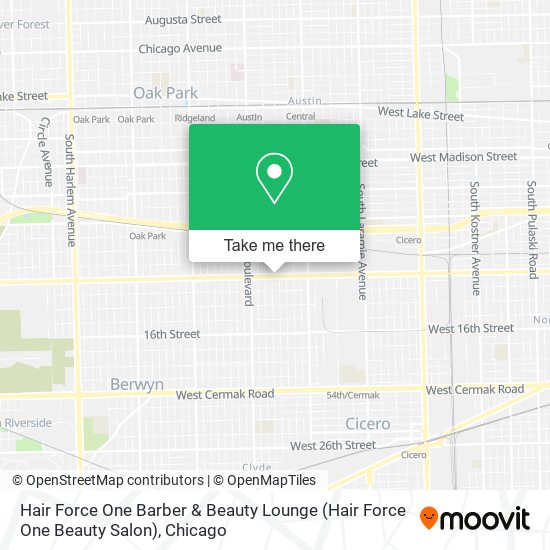 Hair Force One Barber & Beauty Lounge (Hair Force One Beauty Salon) map