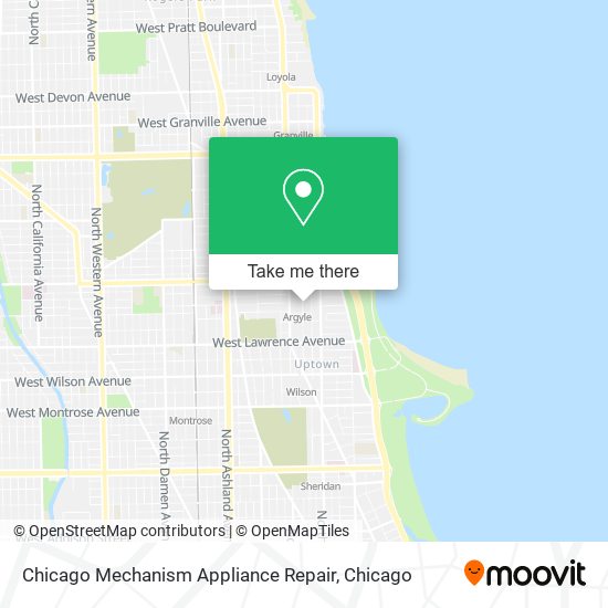 Chicago Mechanism Appliance Repair map