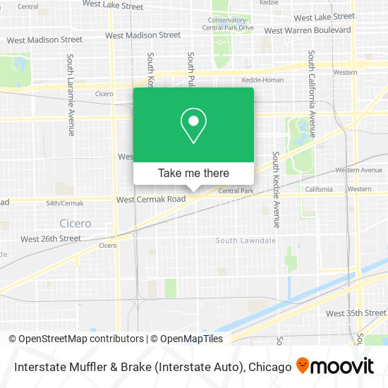 Mapa de Interstate Muffler & Brake (Interstate Auto)