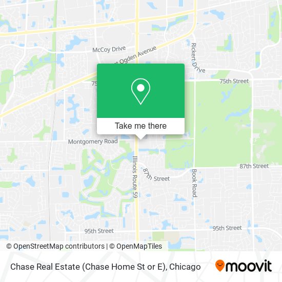Mapa de Chase Real Estate (Chase Home St or E)