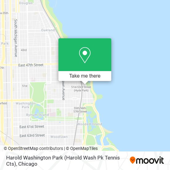 Mapa de Harold Washington Park (Harold Wash Pk Tennis Cts)