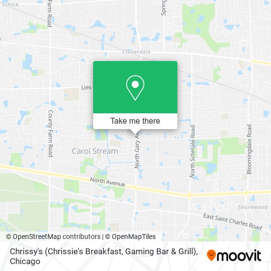 Chrissy's (Chrissie's Breakfast, Gaming Bar & Grill) map