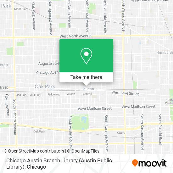 Mapa de Chicago Austin Branch Library (Austin Public Library)
