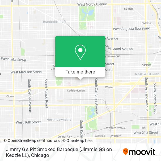 Mapa de Jimmy G's Pit Smoked Barbeque (Jimmie GS on Kedzie LL)