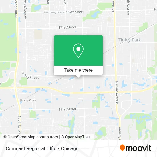 Comcast Regional Office map