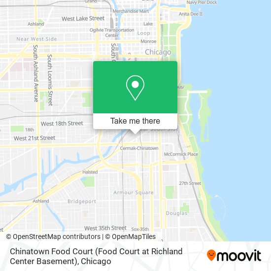 Mapa de Chinatown Food Court (Food Court at Richland Center Basement)