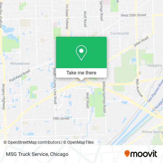 MSG Truck Service map