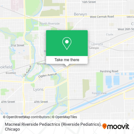 Mapa de Macneal Riverside Pediactrics (Riverside Pediatrics)
