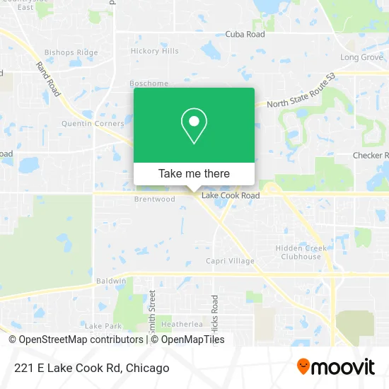 221 E Lake Cook Rd map