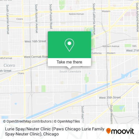 Lurie Spay / Neuter Clinic (Paws Chicago Lurie Family Spay-Neuter Clinic) map
