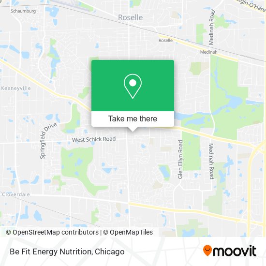 Be Fit Energy Nutrition map