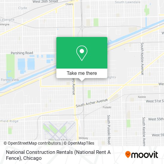 Mapa de National Construction Rentals (National Rent A Fence)