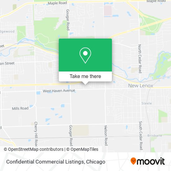 Confidential Commercial Listings map