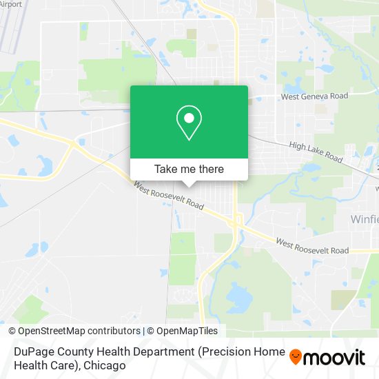Mapa de DuPage County Health Department (Precision Home Health Care)
