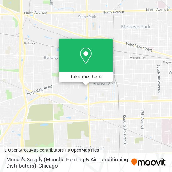 Munch's Supply (Munch's Heating & Air Conditioning Distributors) map