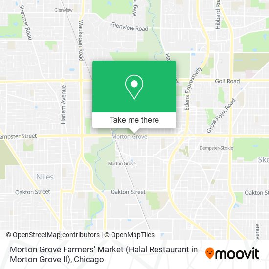 Morton Grove Farmers' Market (Halal Restaurant in Morton Grove Il) map