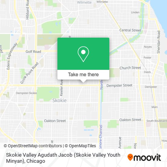 Mapa de Skokie Valley Agudath Jacob (Skokie Valley Youth Minyan)