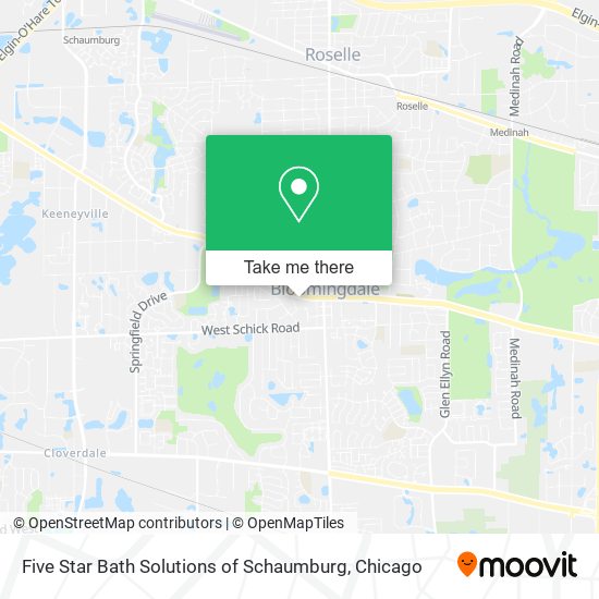 Mapa de Five Star Bath Solutions of Schaumburg