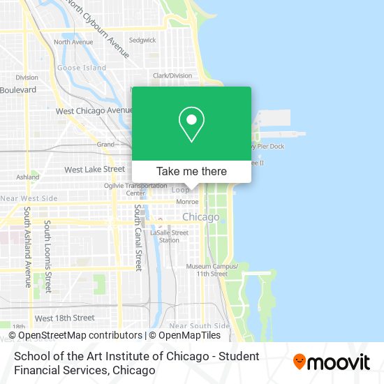 School of the Art Institute of Chicago - Student Financial Services map