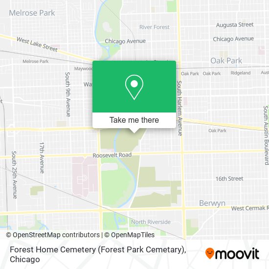 Forest Home Cemetery (Forest Park Cemetary) map