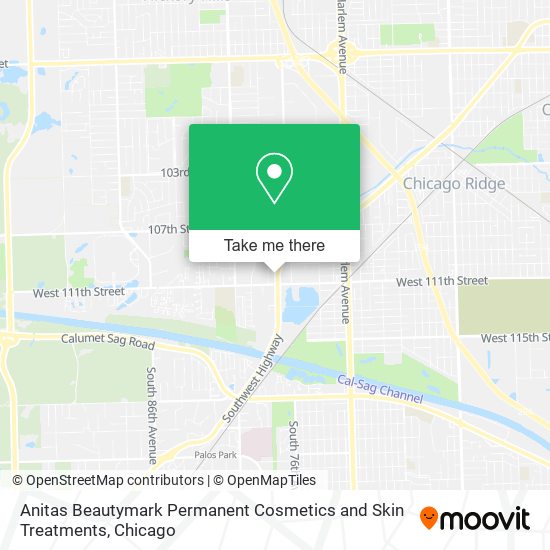 Anitas Beautymark Permanent Cosmetics and Skin Treatments map