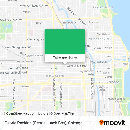 Mapa de Peoria Packing (Peoria Lunch Box)