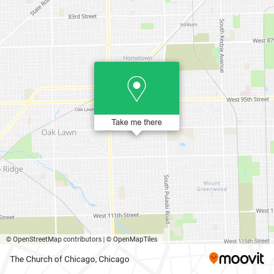 Mapa de The Church of Chicago