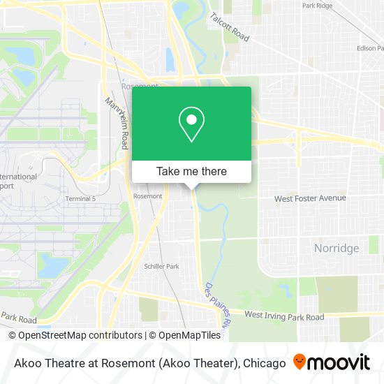 Akoo Theatre at Rosemont (Akoo Theater) map