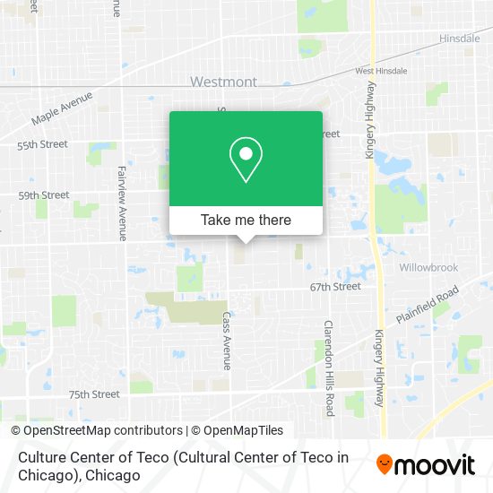 Mapa de Culture Center of Teco (Cultural Center of Teco in Chicago)