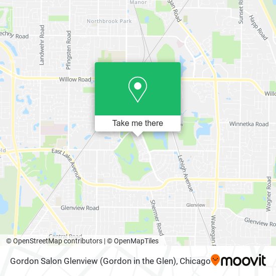 Gordon Salon Glenview (Gordon in the Glen) map