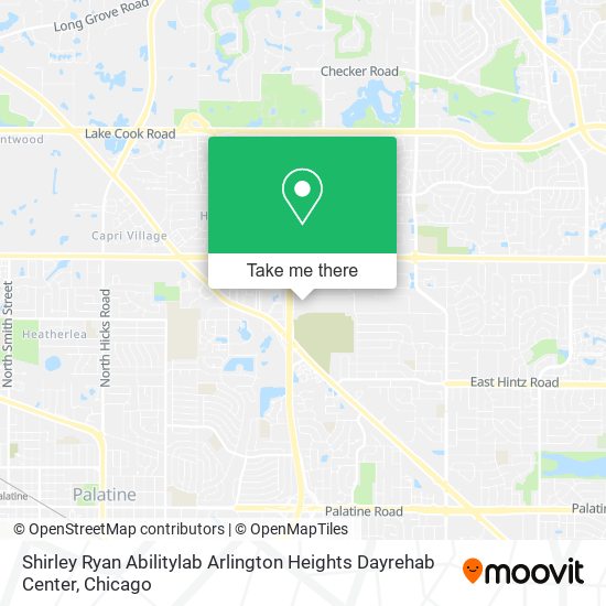 Mapa de Shirley Ryan Abilitylab Arlington Heights Dayrehab Center