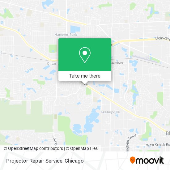 Projector Repair Service map