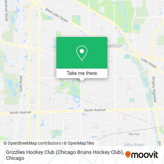 Mapa de Grizzlies Hockey Club (Chicago Bruins Hockey Club)