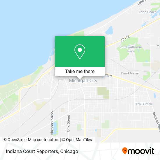 Indiana Court Reporters map