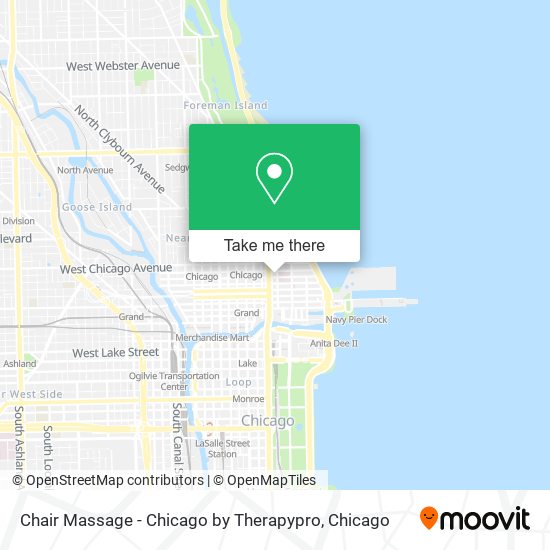 Chair Massage - Chicago by Therapypro map