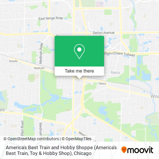 Mapa de America's Best Train and Hobby Shoppe (America's Best Train, Toy & Hobby Shop)