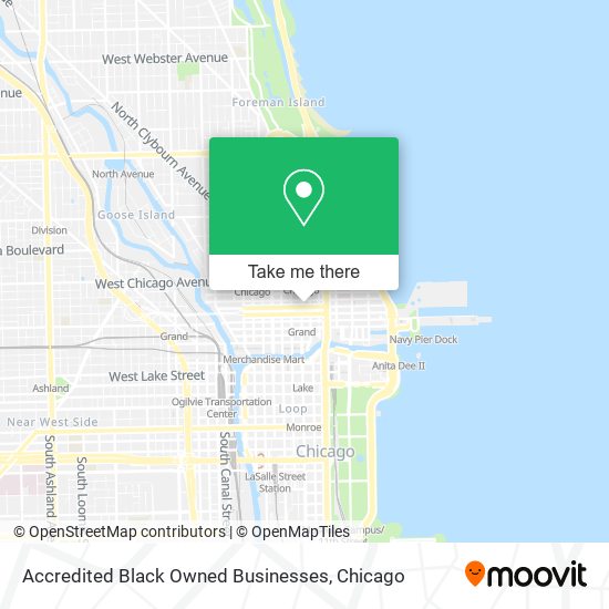 Mapa de Accredited Black Owned Businesses