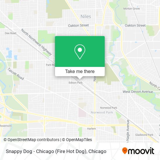 Mapa de Snappy Dog - Chicago (Fire Hot Dog)