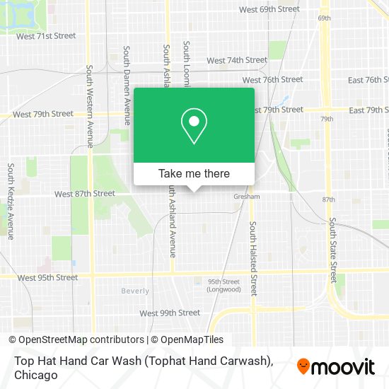 Top Hat Hand Car Wash (Tophat Hand Carwash) map