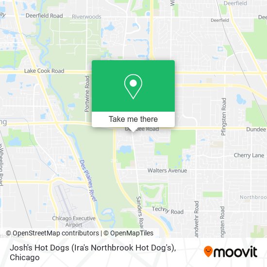 Josh's Hot Dogs (Ira's Northbrook Hot Dog's) map